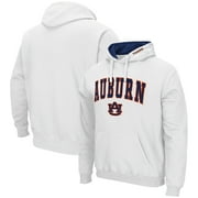 COLOSSEUM ATHLETICS Men's Colosseum White Auburn Tigers Arch & Logo 3.0 Pullover Hoodie