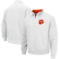 thumbnail image 1 of Men's Colosseum White Clemson Tigers Tortugas Logo Quarter-Zip Pullover Jacket, 1 of 3