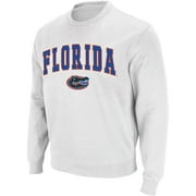 COLOSSEUM ATHLETICS Men's Colosseum White Florida Gators Arch & Logo Crew Neck Sweatshirt