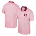 thumbnail image 1 of Men's Colosseum White Indiana Hoosiers Print Stripe Polo, 1 of 3