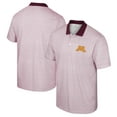 thumbnail image 1 of Men's Colosseum White/Maroon Minnesota Golden Gophers Print Stripe Polo, 1 of 3
