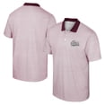 thumbnail image 1 of Men's Colosseum White/Maroon Montana Grizzlies Print Stripe Polo, 1 of 3