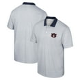 thumbnail image 1 of Men's Colosseum White/Navy Auburn Tigers Print Stripe Polo, 1 of 3