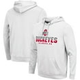 thumbnail image 1 of Men's Colosseum White Ohio State Buckeyes Lantern Pullover Hoodie, 1 of 3