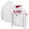 thumbnail image 1 of Men's Colosseum White Oklahoma Sooners Sunrise Pullover Hoodie, 1 of 3