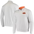 thumbnail image 1 of Men's Colosseum White Oklahoma State Cowboys Tortugas Logo Quarter-Zip Jacket, 1 of 3