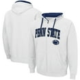 thumbnail image 1 of Men's Colosseum White Penn State Nittany Lions Big & Tall Full-Zip Hoodie, 1 of 3