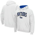 thumbnail image 1 of Men's Colosseum White Pitt Panthers Arch & Logo 3.0 Pullover Hoodie, 1 of 3