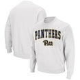 thumbnail image 1 of Men's Colosseum White Pitt Panthers Arch & Logo Sweatshirt, 1 of 4
