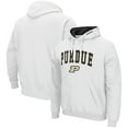 thumbnail image 1 of Men's Colosseum White Purdue Boilermakers Arch & Logo 3.0 Pullover Hoodie, 1 of 3