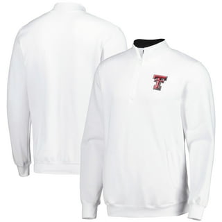 Men's Antigua Black/Charcoal Texas Tech Red Raiders Protect Full-Zip Hoodie