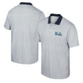 thumbnail image 1 of Men's Colosseum White UCLA Bruins Print Stripe Polo, 1 of 3