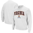 thumbnail image 1 of Men's Colosseum White Virginia Cavaliers Team Arch & Logo Tackle Twill Pullover Sweatshirt, 1 of 3