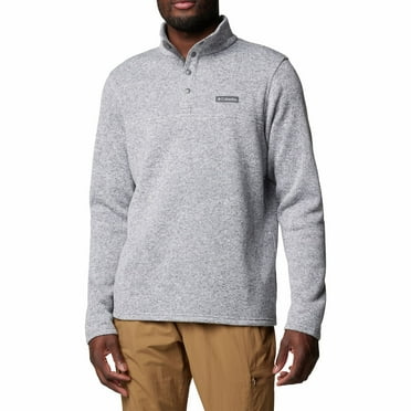 Men's Columbia Alto Pass™ Half Snap Sweater Fleece Color: City Gray Heather Size: M