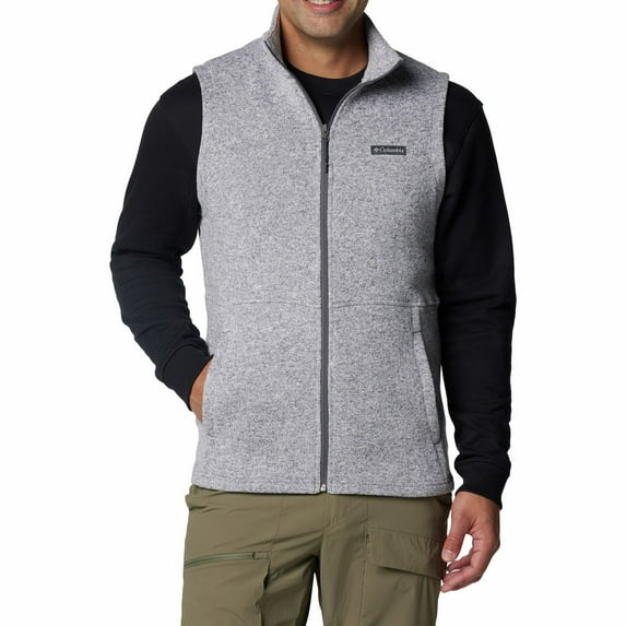 Men's Columbia Alto Pass™ Zip-Up Fleece Vest Color: City Gray Heather Size: XXL