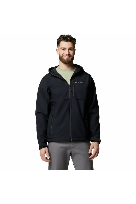 Men's Columbia Ascender™ II Hooded Softshell Jacket Color: Black Size: L