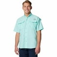 thumbnail image 1 of Men's Columbia Bahama™ II Short Sleeve Button-Down Shirt Color: Stream1 Size: M, 1 of 2