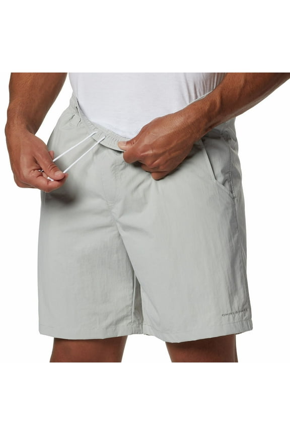Men's Columbia PFG UPF 50 8" Backcast III Water Short Color: Cool Grey Size: XXL