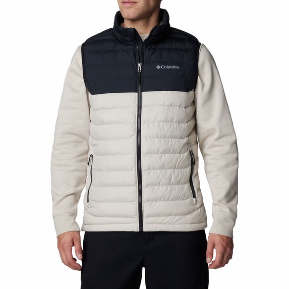 Men's Columbia Powder Lite™ II Puffer Vest Color: Dark Stone Black Size: XXL