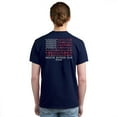 thumbnail image 1 of Men's Columbia Short Sleeve Graphic Tee Color: Blue Outdoor Flag Size: S, 1 of 4