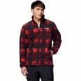 thumbnail image 1 of Men's Columbia Steens Mountain™ Printed Full-Zip Fleece Jacket Color: Sail Red Omblur Size: S, 1 of 4