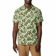 thumbnail image 1 of Men's Columbia UPF 40 Utilizer Printed Short Sleeve Button-Down Shirt Color: Sage Leaf Areca Size: L, 1 of 4