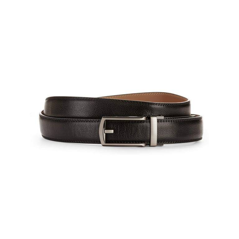 Leather TB Belt in Black - Men