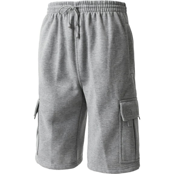 Men's Comfort Fleece Cargo Sweat Shorts with Drawstring