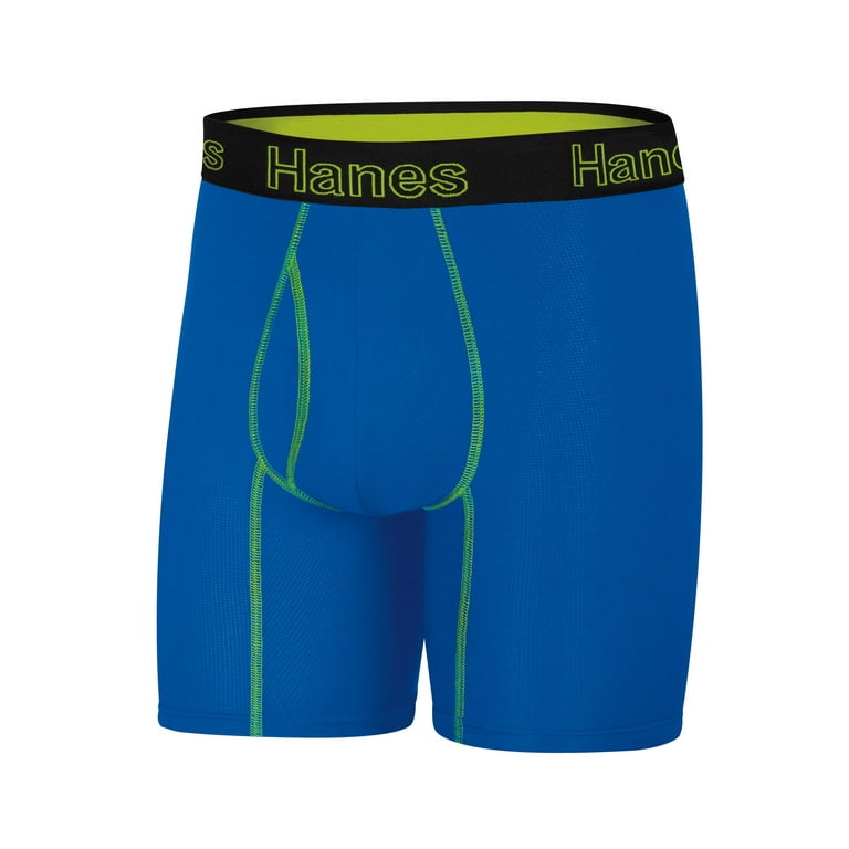 Men's Comfort Flex Fit Mesh Long Leg Boxer Brief, Pack