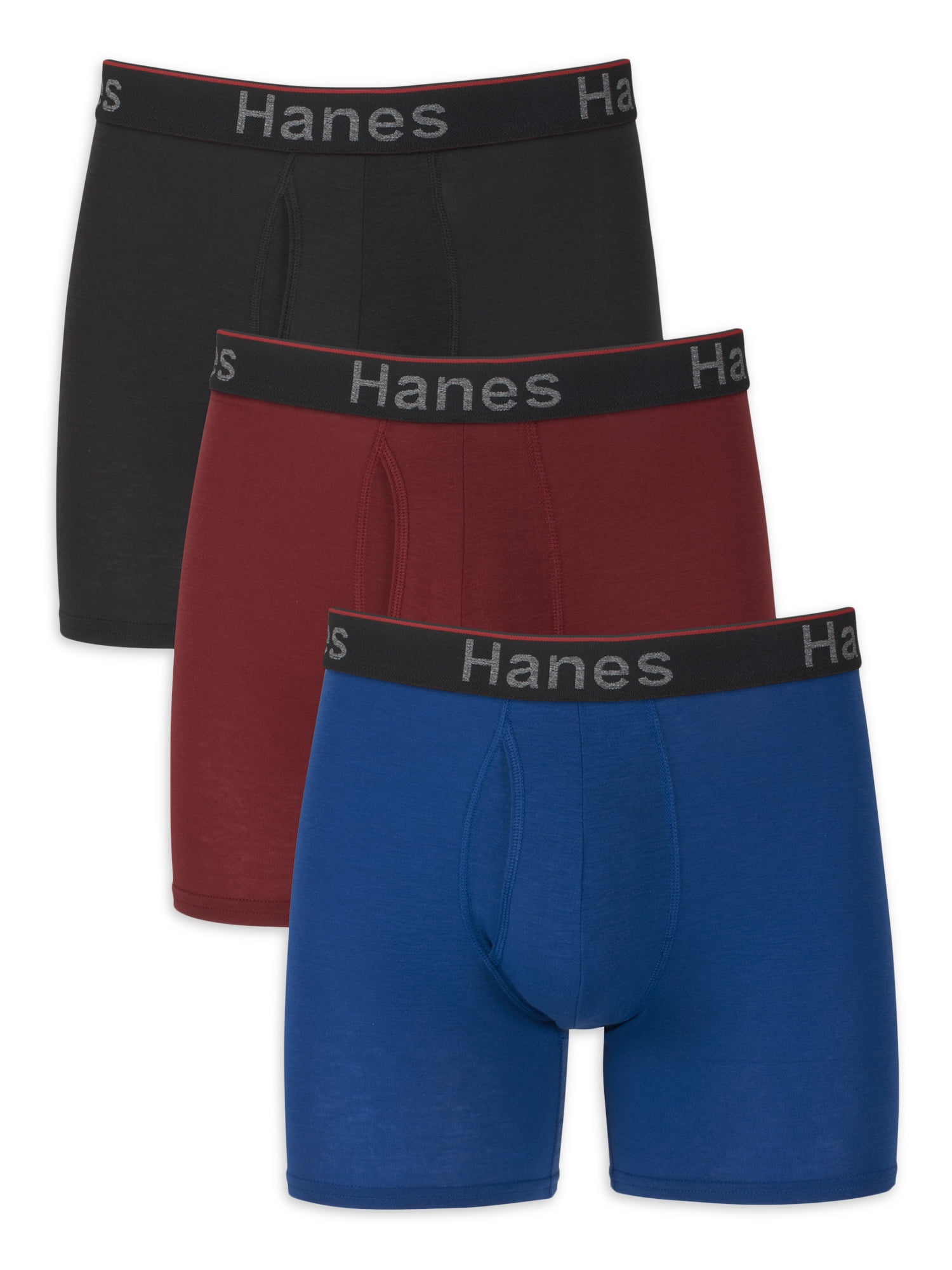 Men s Comfort Flex Total Support Pouch Long Leg 3 Pack Walmart