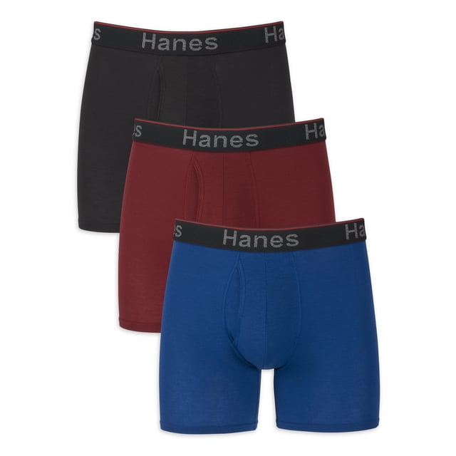 Anti-Chafing Underwear Boxer Briefs Pack, Total Support Pouch Underwear for Men