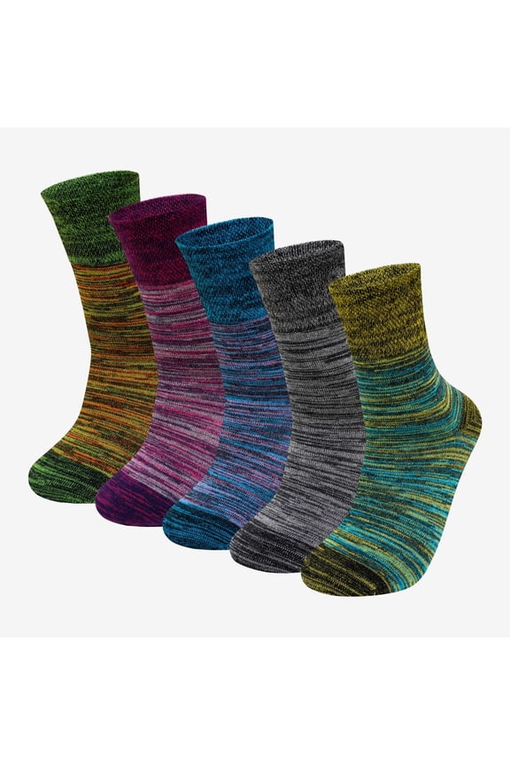 Mens Socks, PUTUO Mens Dress Socks, Casual Business Soft Breathable Cotton Socks for Office Leisure Walking Home, 5 Pairs