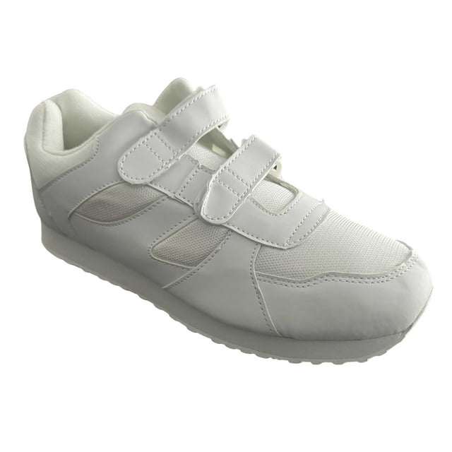 Men's Comfort Sneakers Hook and Loop Walking Shoes