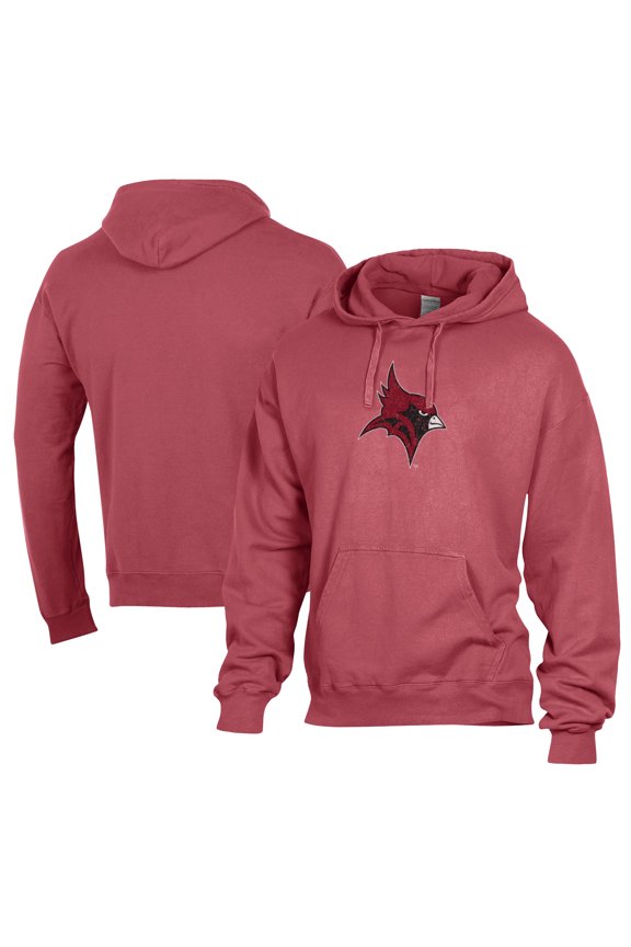 Men's Comfort Wash Crimson St. John Fisher Cardinals Lightweight Fleece Pullover Hoodie