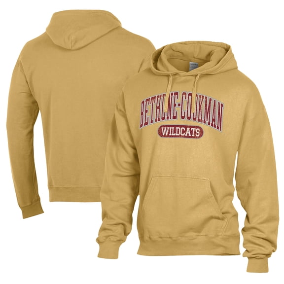Men's Comfort Wash  Gold Bethune-Cookman Wildcats Lightweight Fleece Pullover Hoodie