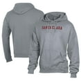 thumbnail image 1 of Men's Comfort Wash  Gray Santa Clara Broncos Lightweight Fleece Pullover Hoodie, 1 of 3
