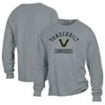 thumbnail image 1 of Men's Comfort Wash  Gray Vanderbilt Commodores Arch Over Logo Long Sleeve T-Shirt, 1 of 3