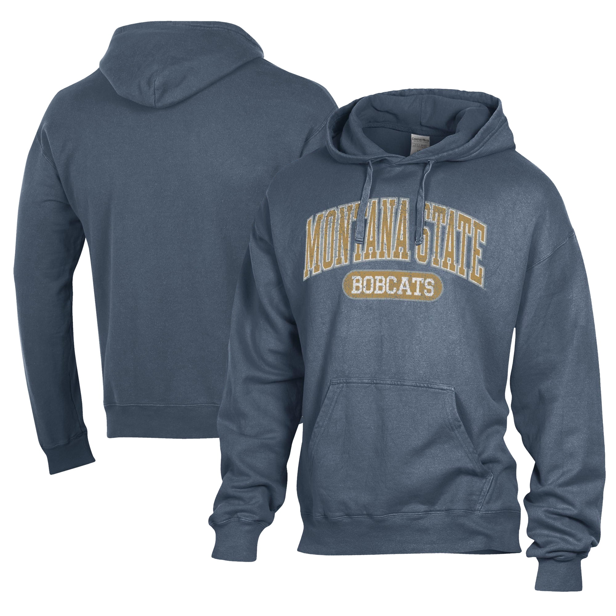 Montana State University Bobcats Official Unisex Pullover Hoodie - 50/50 Cotton-Poly Blend, Machine Washable