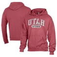 thumbnail image 1 of Men's Comfort Wash  Red Utah Utes Lightweight Fleece Pullover Hoodie, 1 of 3