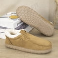 thumbnail image 1 of Men's Comfort Winter Ankle Slip-On Moccasin Shoes, Warm Plush Lining, Non-Slip Sole, Easy One-Touch Wear, Perfect for Morning Commutes, Home Relaxation, and Cold Weather, 1 of 9