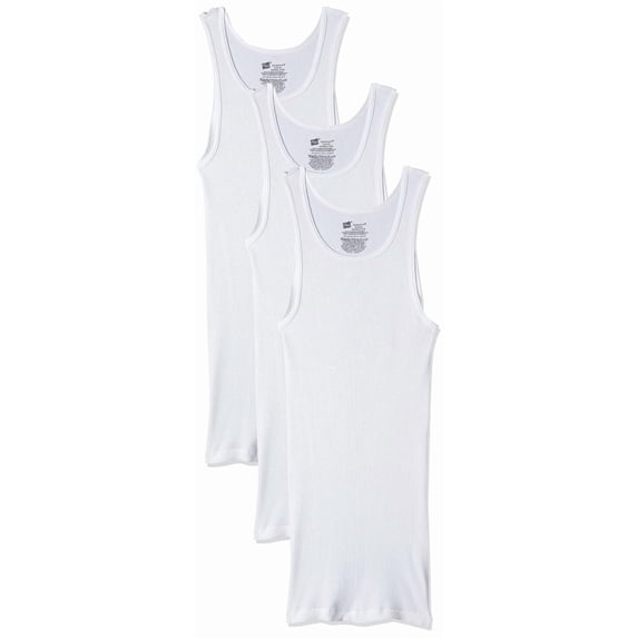Men's ComfortSoft White Tank 6 + 3 Free Bonus Pack