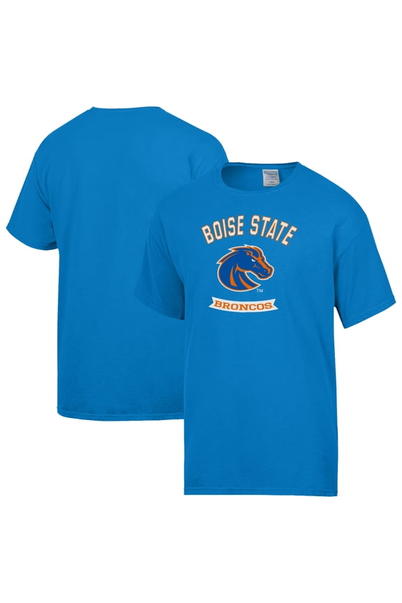 Men's ComfortWash Blue Boise State Broncos Banner T-Shirt