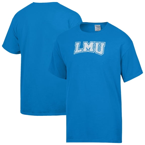 Men's-ComfortWash  Blue Loyola Marymount Lions Distressed Arch T-Shirt