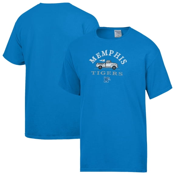 Men's ComfortWash Blue Memphis Tigers Truck T-Shirt