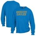 thumbnail image 1 of Men's ComfortWash Blue Morehead State Eagles Garment Washed Long Sleeve T-Shirt, 1 of 3