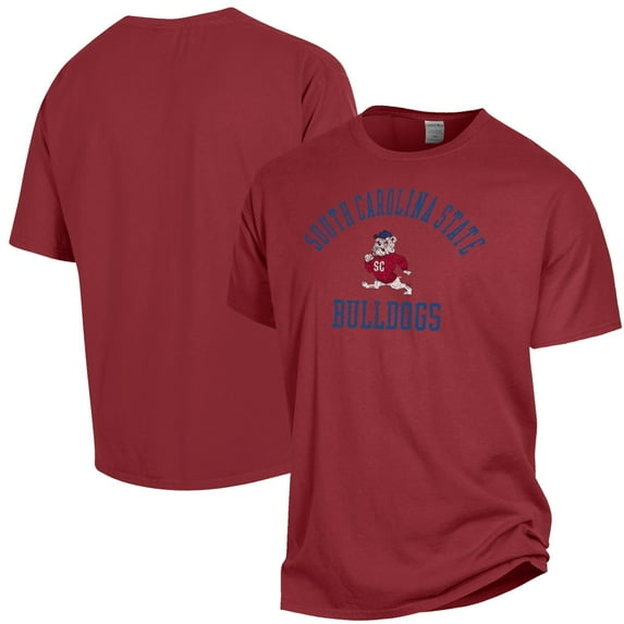 Men's ComfortWash Garnet South Carolina State Bulldogs Arch Logo Garment Dyed T-Shirt
