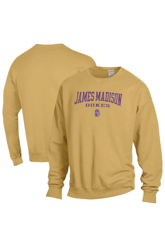 Men's ComfortWash  Gold James Madison Dukes Fleece Sweatshirt