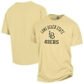 thumbnail image 1 of ComfortWash Gold Cal State Long Beach The Beach Arch Logo Garment Dyed T-Shirt, 1 of 3