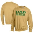 thumbnail image 1 of Men's ComfortWash Gold UAB Blazers Garment Dyed Fleece Crewneck Pullover Sweatshirt, 1 of 3