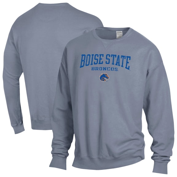Men's ComfortWash Gray Boise State Broncos Fleece Sweatshirt